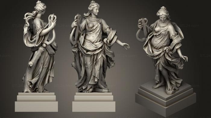 Статуи античные и исторические (Статуя 70, STKA_1521) 3D модель для ЧПУ станка